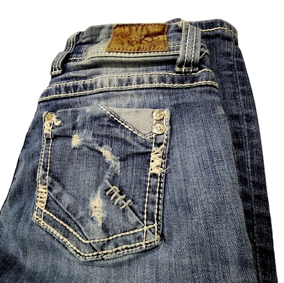 Bke Jeans Distressed Pants Bootcut Size 28 - Picture 10 of 12